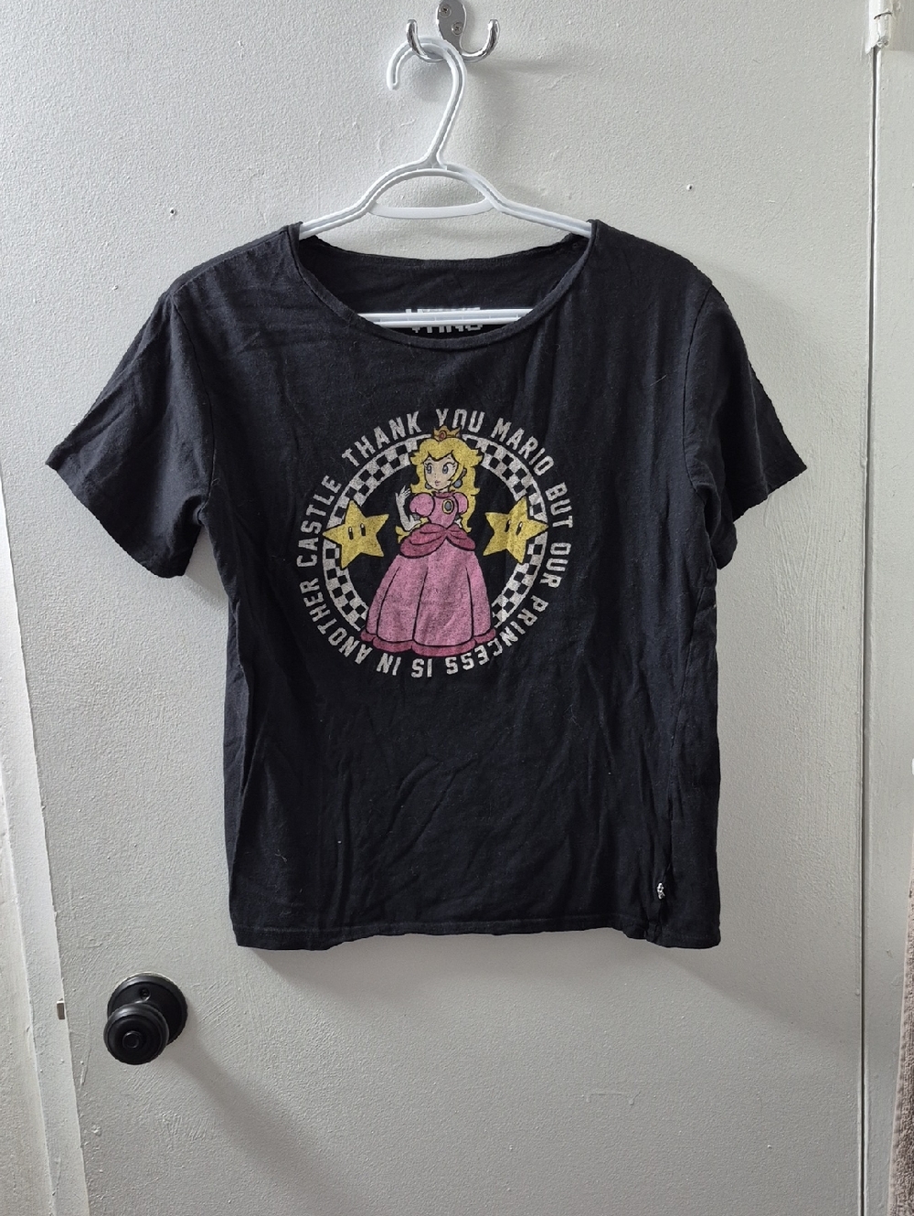 Vans X Nintendo Princess Peach Graphic Tee with Pink Design